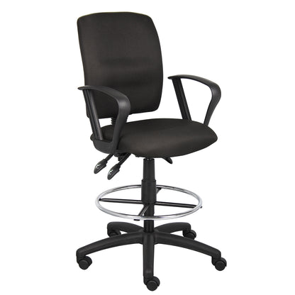 Boss Multi-Function Fabric Drafting Stool W/ Loop Arms