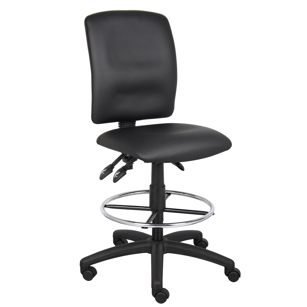 Boss Multi-Function LeatherPlus Drafting Stool