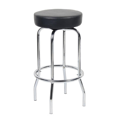 29" Chrome/Black Stool