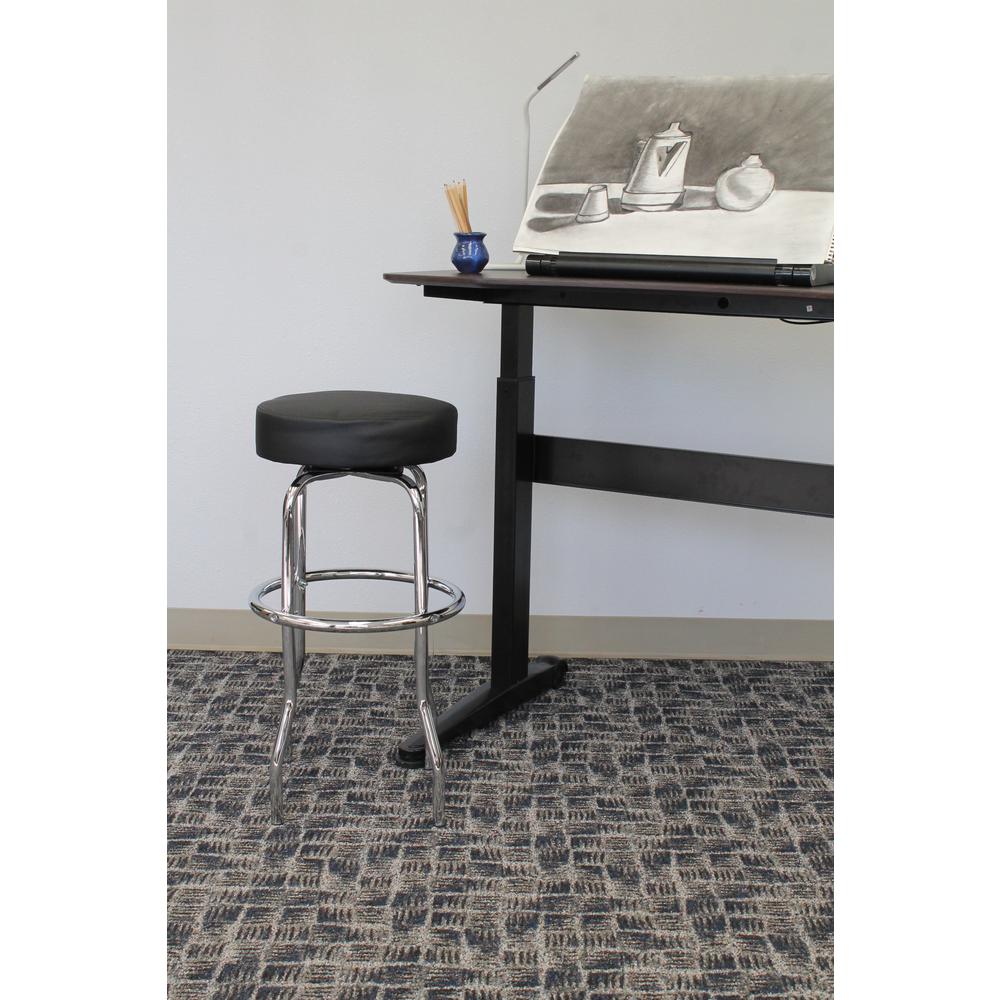 29" Chrome/Black Stool