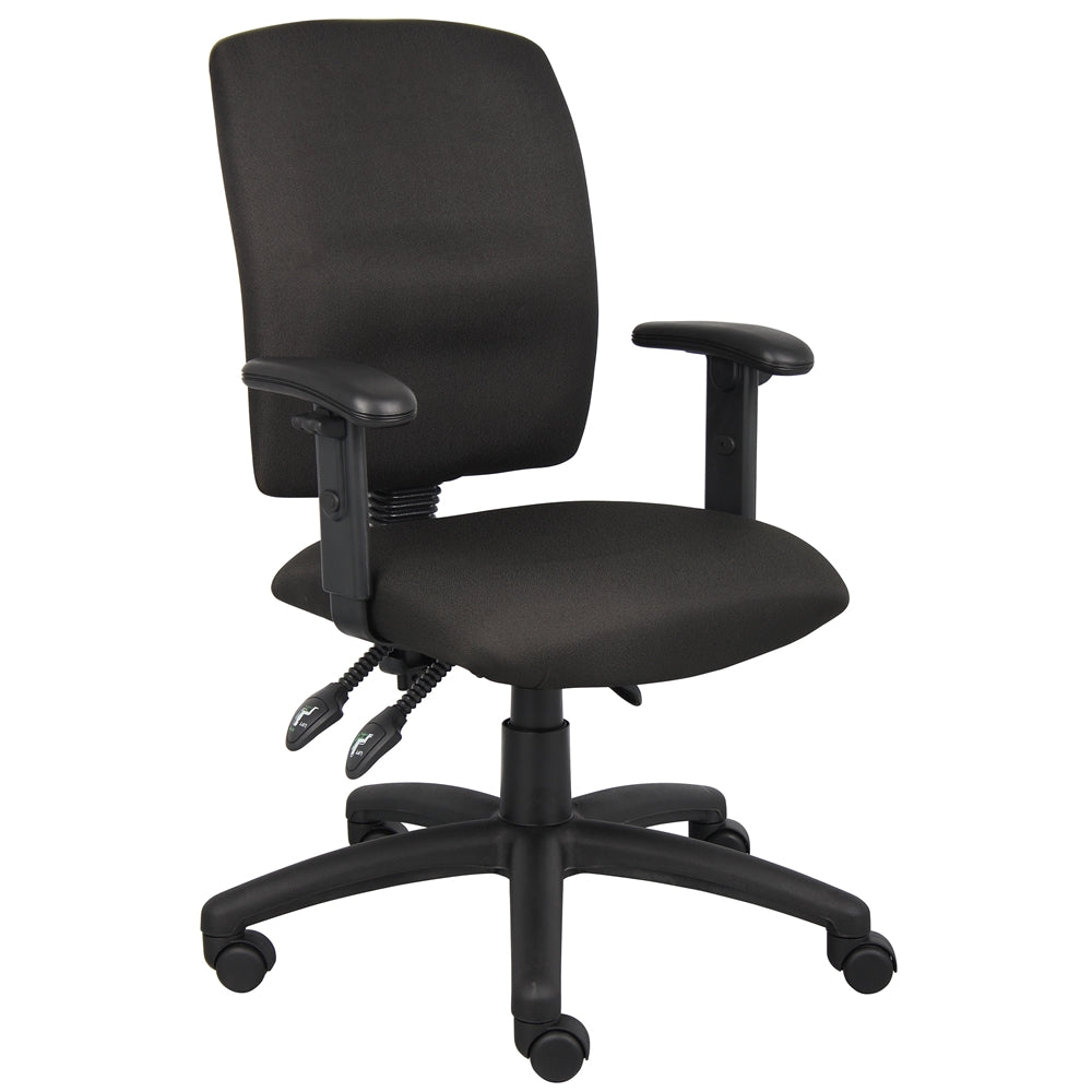 Boss Multi-Function Fabric Task Chair W/ Adjustable Arms