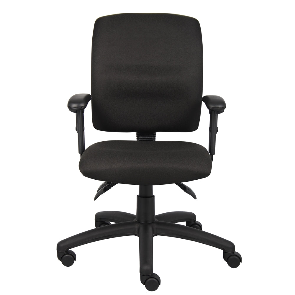 Boss Multi-Function Fabric Task Chair W/ Adjustable Arms