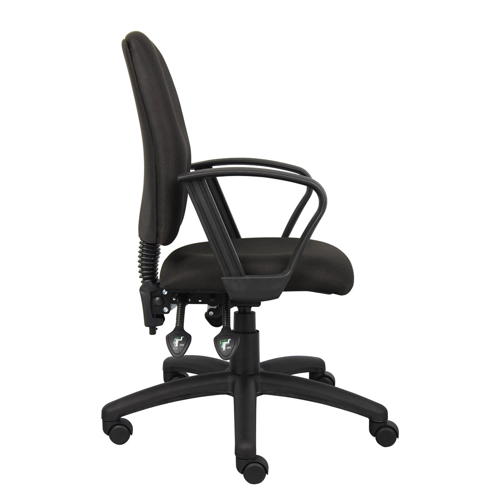 Boss Multi-Function Fabric Task Chair W/Loop Arms
