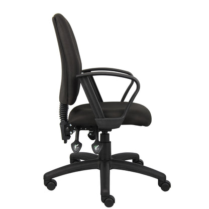 Boss Multi-Function Fabric Task Chair W/Loop Arms