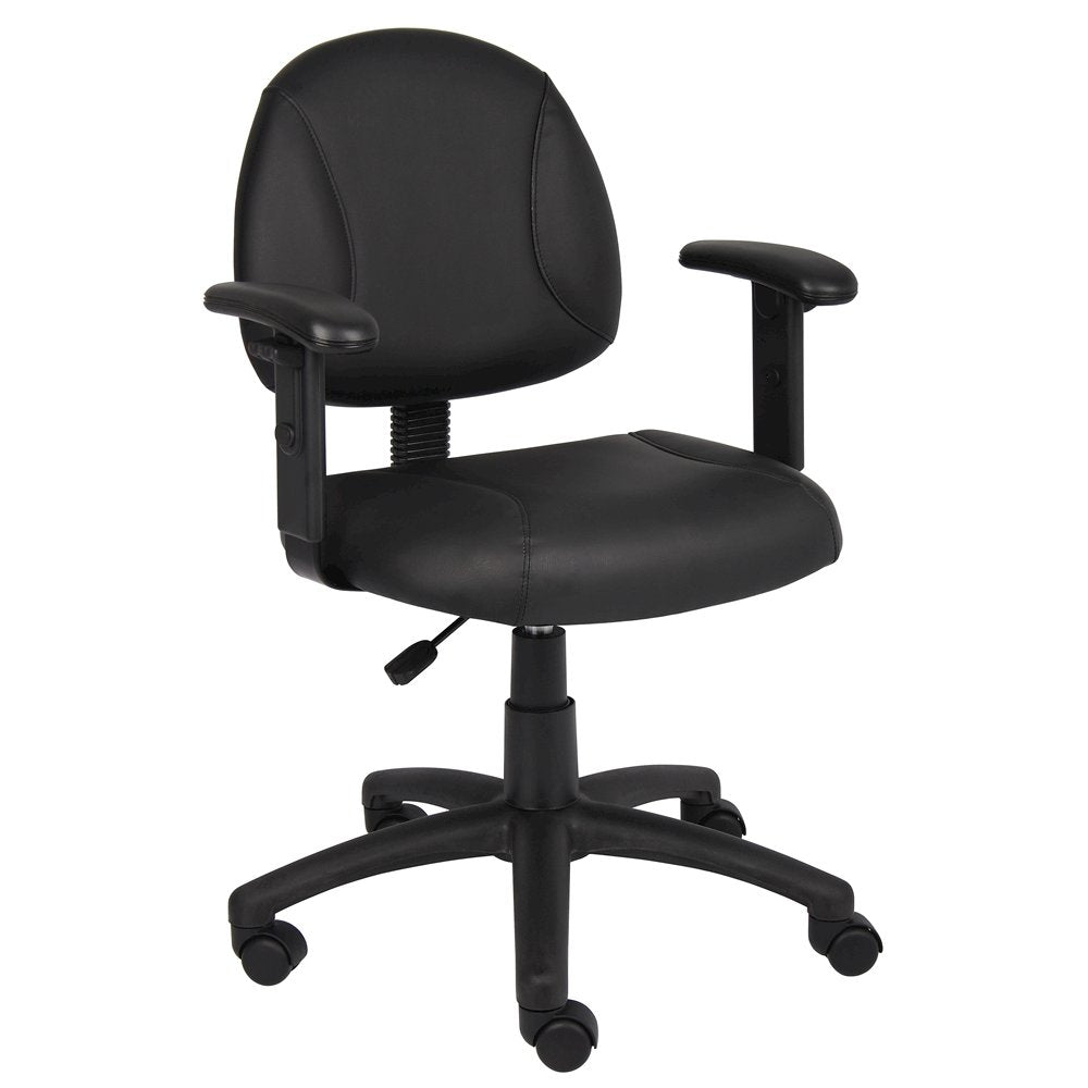 Boss Black Posture Chair W/ Adjustable Arms