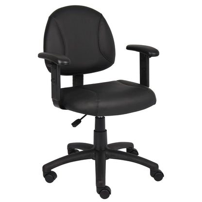 Boss Black Posture Chair W/ Adjustable Arms