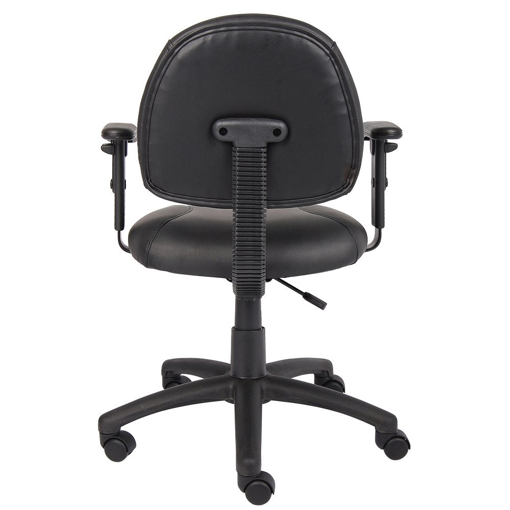 Boss Black Posture Chair W/ Adjustable Arms