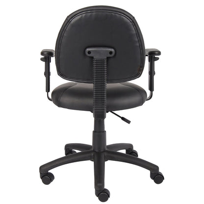 Boss Black Posture Chair W/ Adjustable Arms