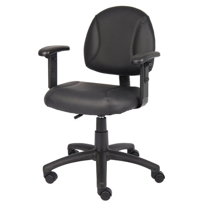 Boss Black Posture Chair W/ Adjustable Arms