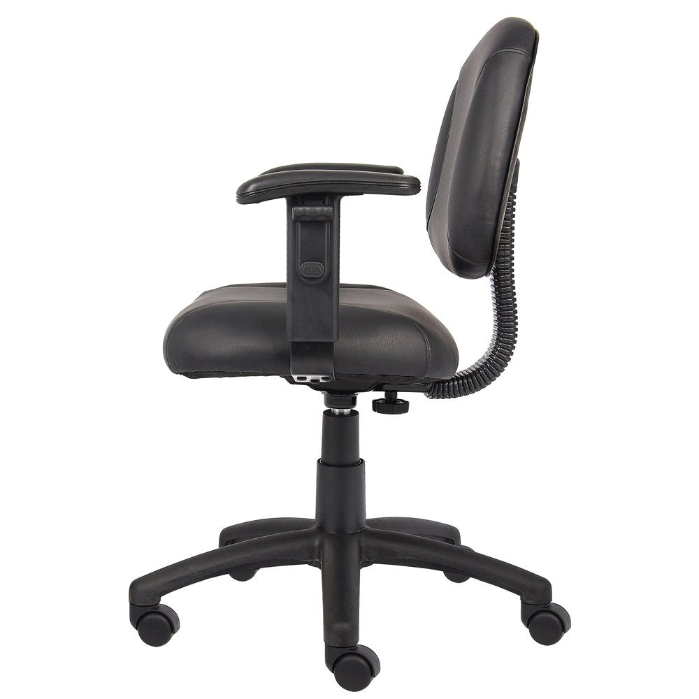 Boss Black Posture Chair W/ Adjustable Arms