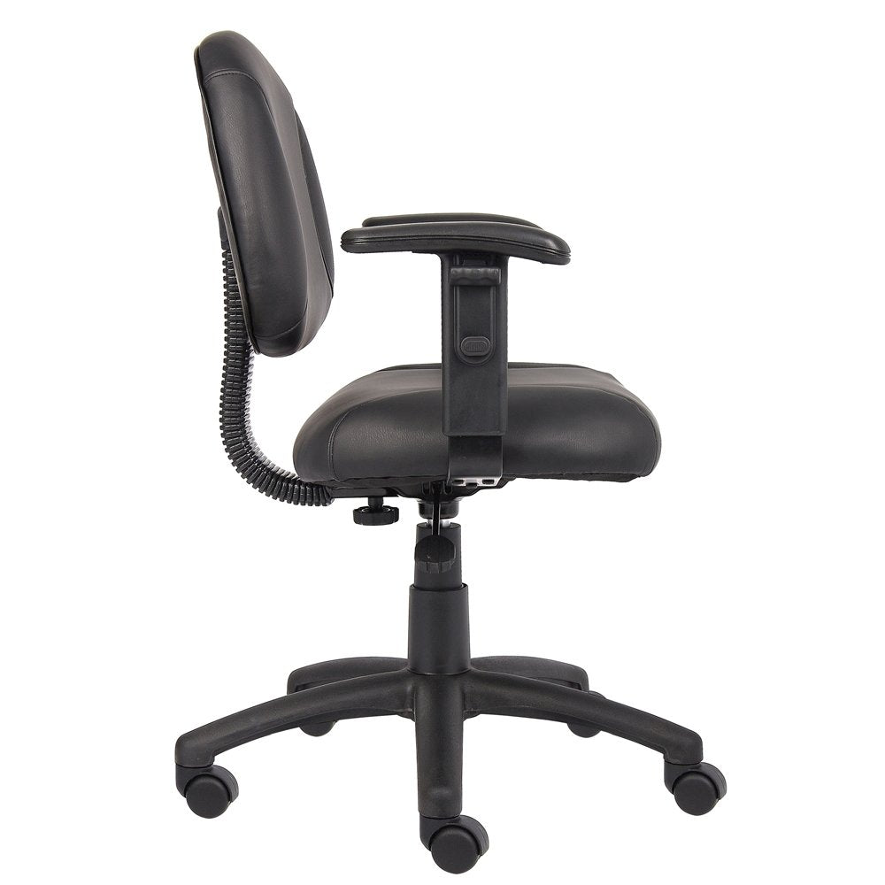 Boss Black Posture Chair W/ Adjustable Arms