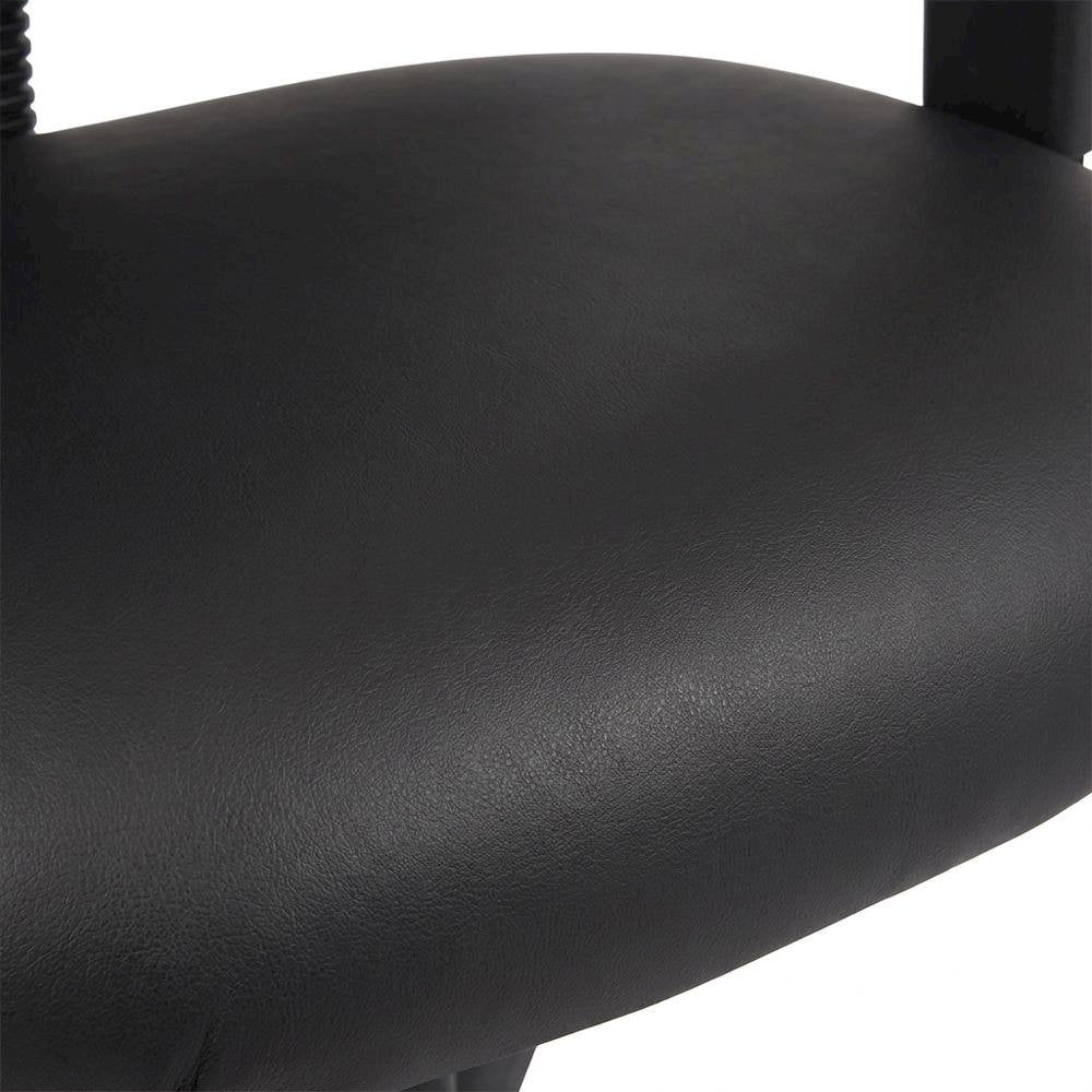 LeatherPlus Task Chair with Adjustable Arms, Posture Support, Nylon Base