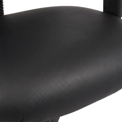 LeatherPlus Task Chair with Adjustable Arms, Posture Support, Nylon Base