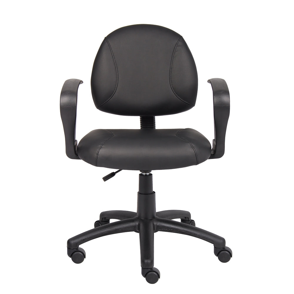 Boss Black Posture Chair W/ Loop Arms