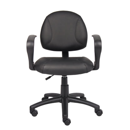 Boss Black Posture Chair W/ Loop Arms