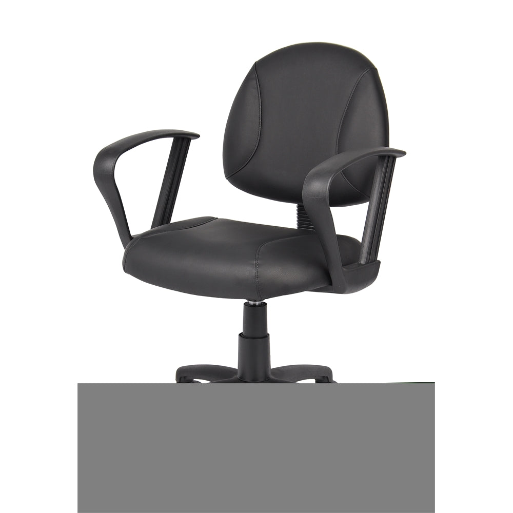 Boss Black Posture Chair W/ Loop Arms