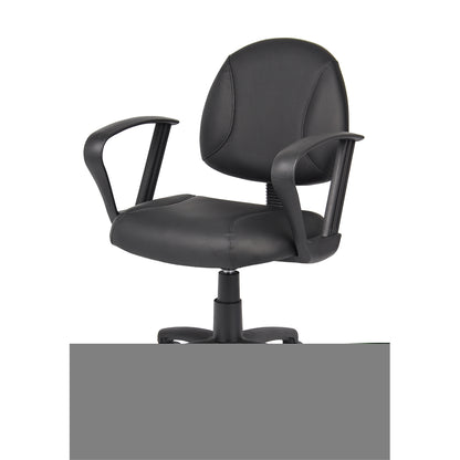 Boss Black Posture Chair W/ Loop Arms