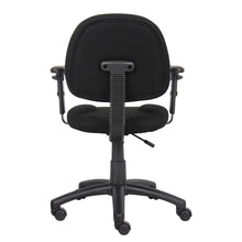 Boss Black  Deluxe Posture Chair W/ Adjustable Arms