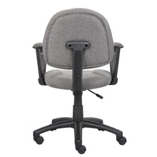 Boss Grey  Deluxe Posture Chair W/ Loop Arms