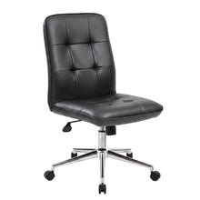 CaressoftPlus Mid-Back Modern Office Chair with Chrome Base, with Arms