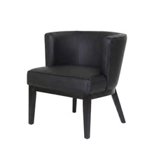 Caressoft-Upholstered Armless Accent Chair with 4-Leg Base, Mid-Century Modern