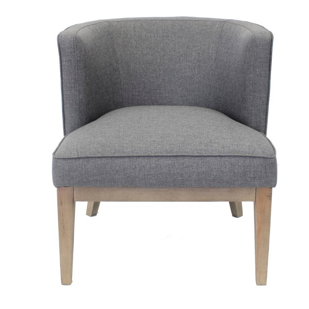 Boss Accent Chair, Beige - Slate Gray - 1 Each