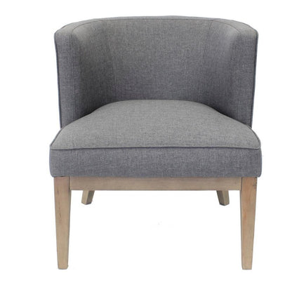 Boss Accent Chair, Beige - Slate Gray - 1 Each