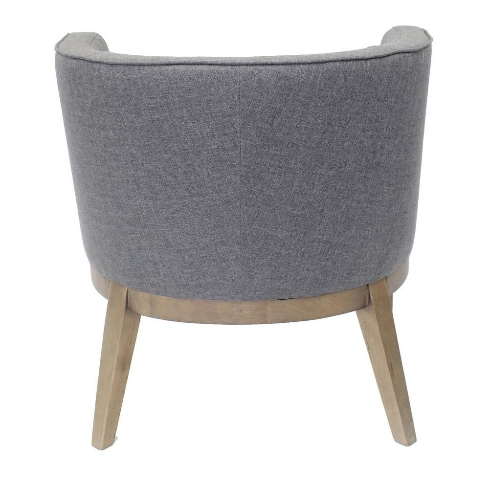 Boss Accent Chair, Beige - Slate Gray - 1 Each