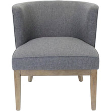 Commercial Grade Linen Accent Chair with Mid-Century Modern Japandi Style