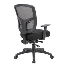 Mesh Task Chair with Adjustable Arms and Dual-Wheel Nylon Casters for Office