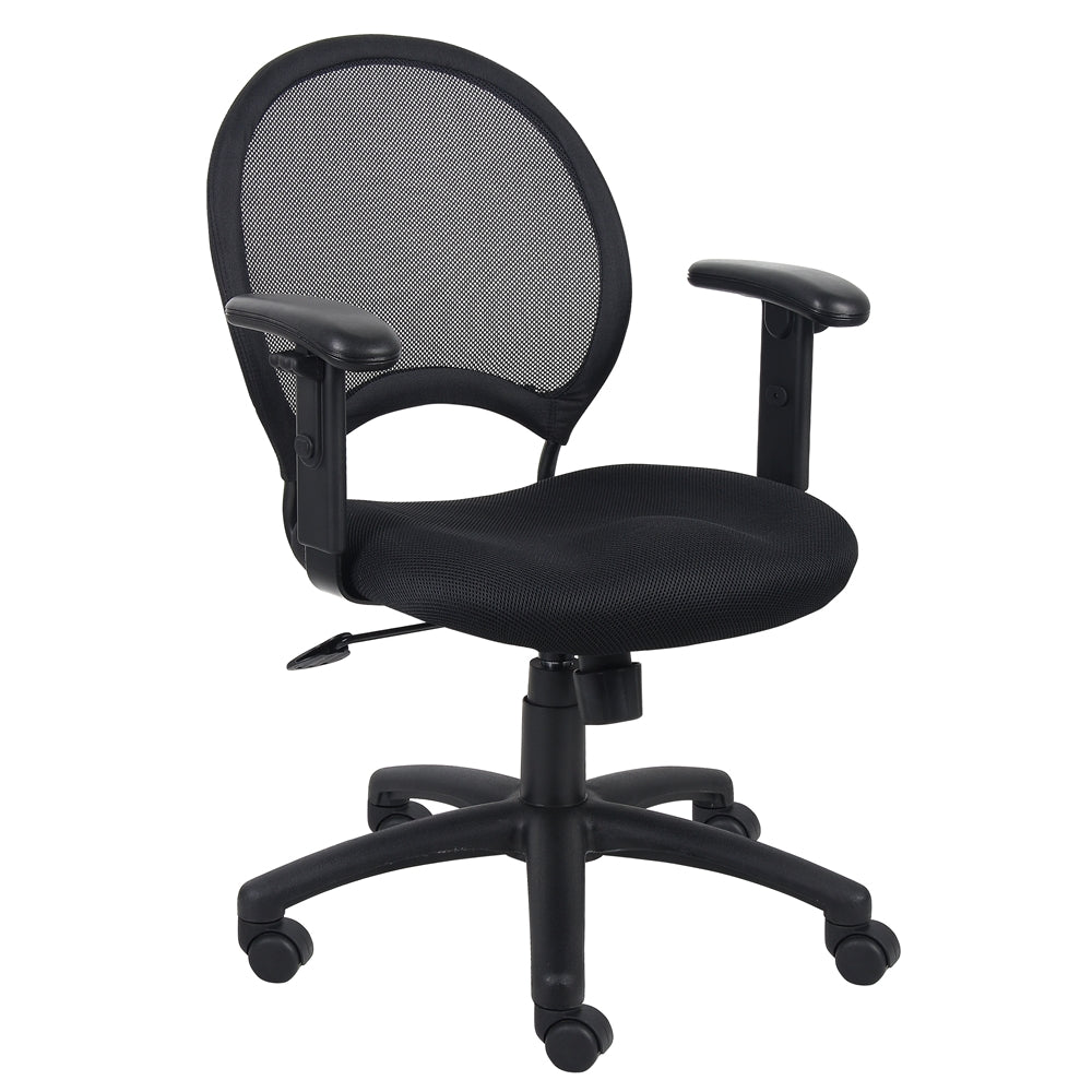 Boss Mesh Chair With Adjustable Arms