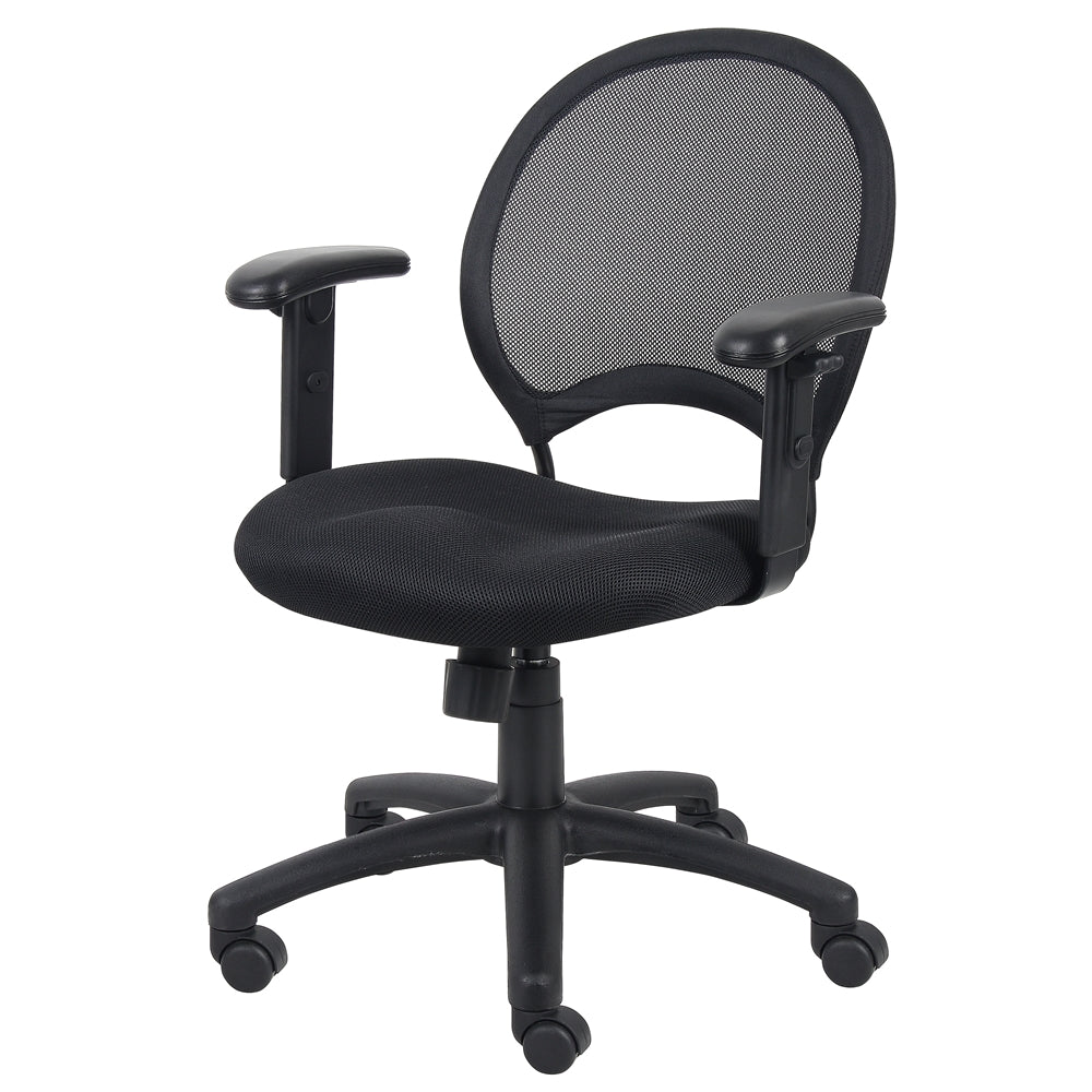 Boss Mesh Chair With Adjustable Arms