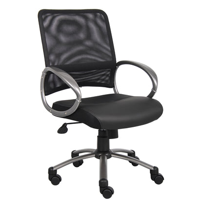 Boss Mesh Back W/ Pewter Finish Task Chair