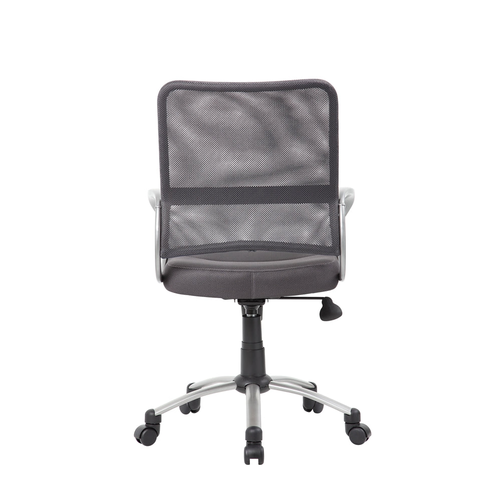Boss Mesh Back W/ Pewter Finish Task Chair
