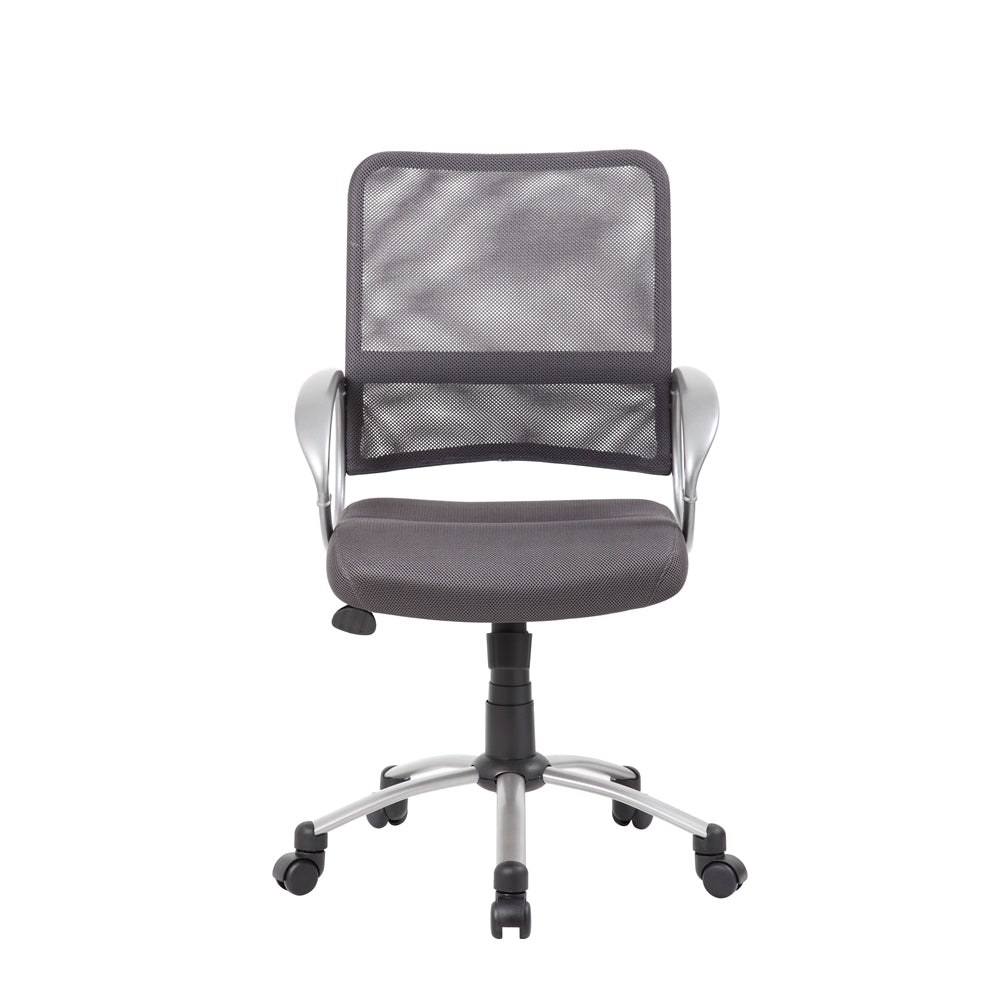 Boss Mesh Back W/ Pewter Finish Task Chair