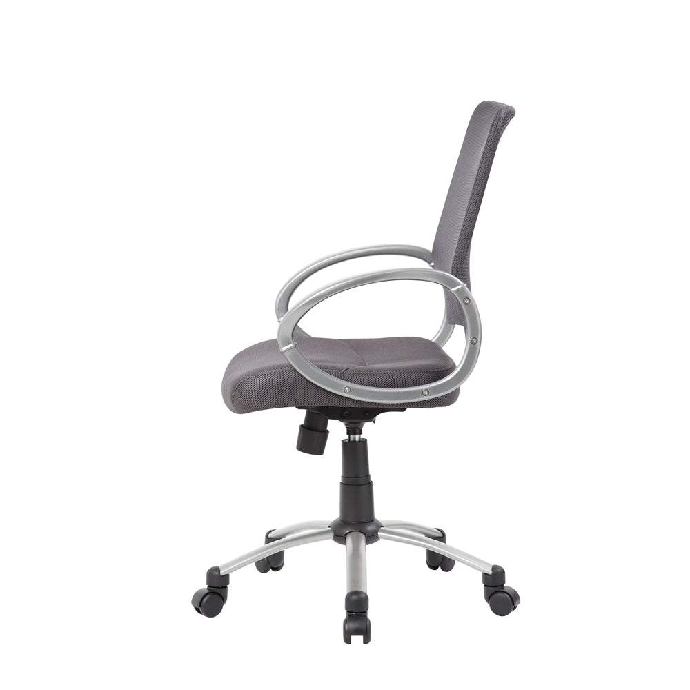 Boss Mesh Back W/ Pewter Finish Task Chair