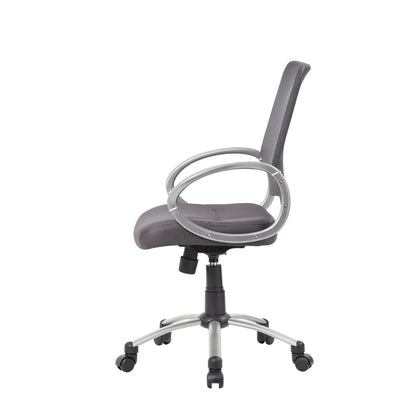Boss Mesh Back W/ Pewter Finish Task Chair