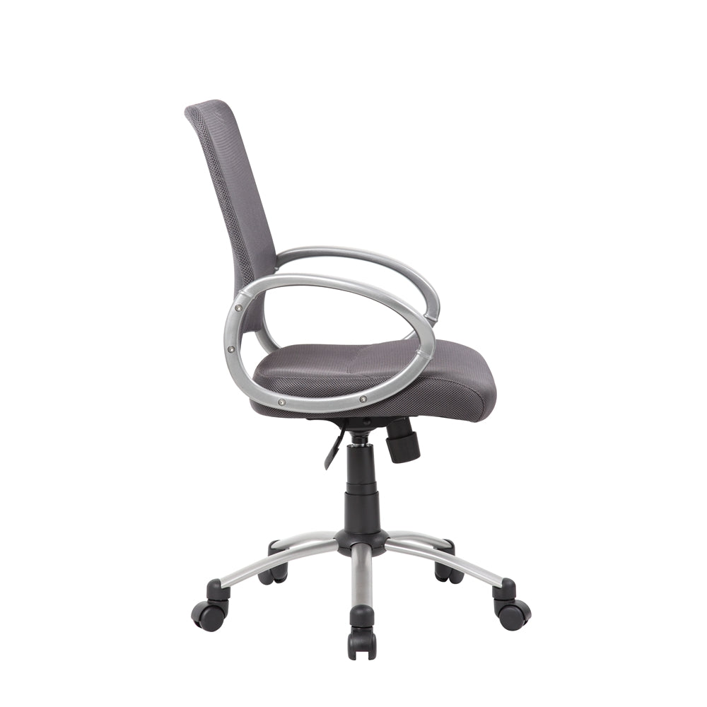 Boss Mesh Back W/ Pewter Finish Task Chair
