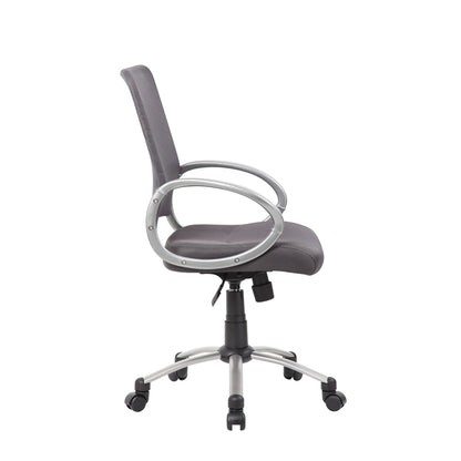 Boss Mesh Back W/ Pewter Finish Task Chair