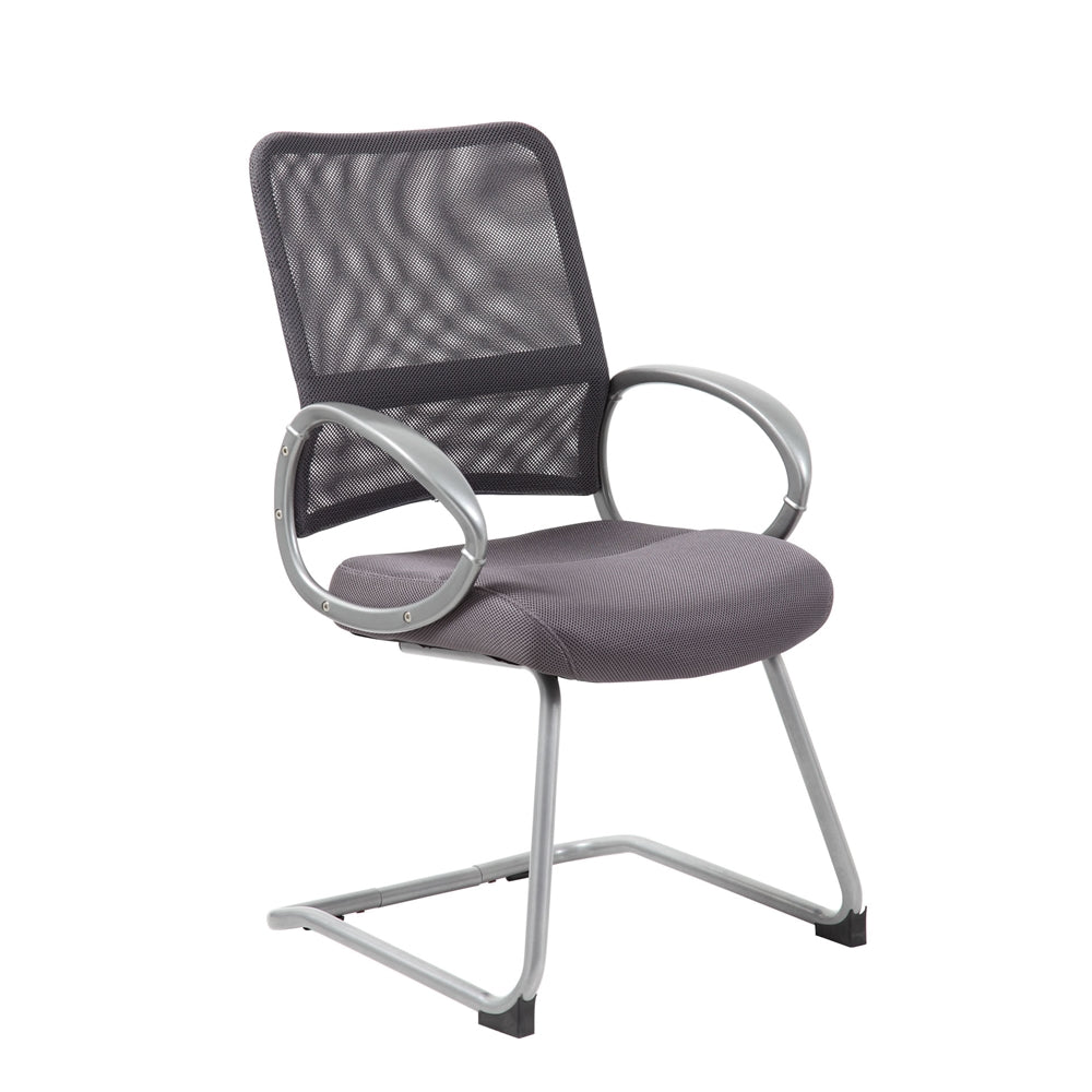 Boss Mesh Back W/ Pewter Finish Guest Chair