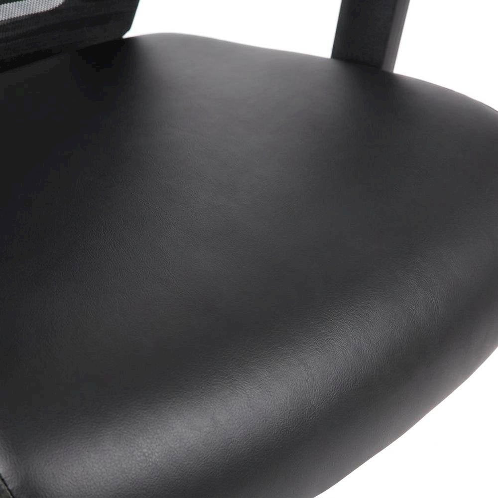 Mesh Task Chair with Adjustable Arms, Nylon Base, and Dual-Wheel Casters