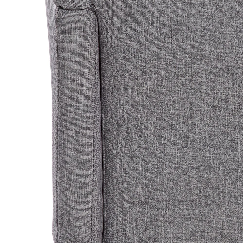 Bison Office Basic Guest Chair with Linen Upholstery and 4-Leg Wood Base