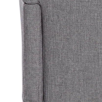Bison Office Basic Guest Chair with Linen Upholstery and 4-Leg Wood Base