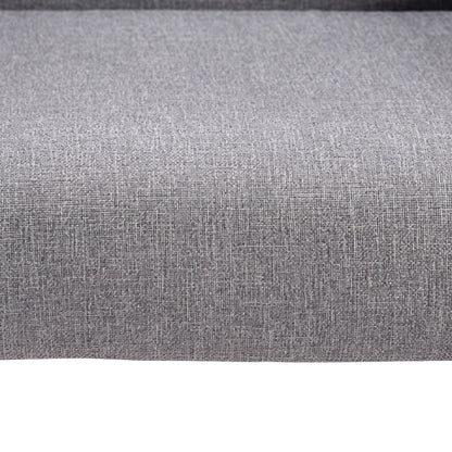 Bison Office Basic Guest Chair with Linen Upholstery and 4-Leg Wood Base