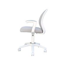 Boss Grey Mesh, Flip Arm, Task Chair, White Frame