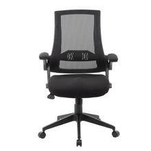 Boss Black Mesh Flip Arm Chair