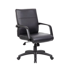 Boss Mid Back Executive Chair In LeatherPlus