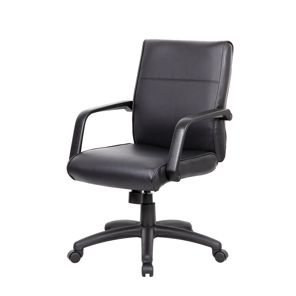 Boss Mid Back Executive Chair In LeatherPlus