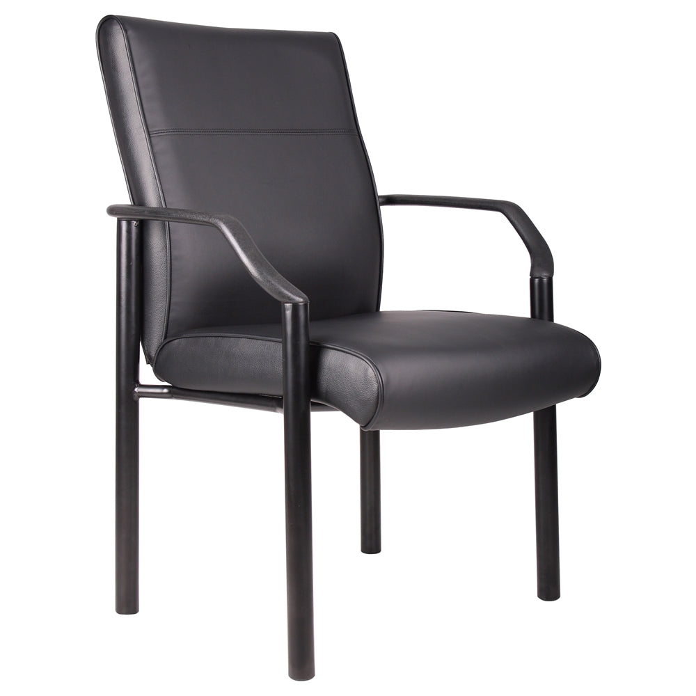 Boss Mid Back Guest Chair In LeatherPlus