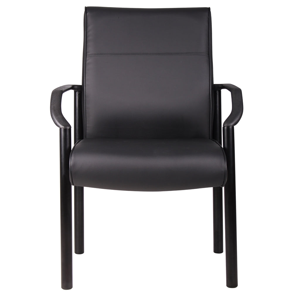 Boss Mid Back Guest Chair In LeatherPlus
